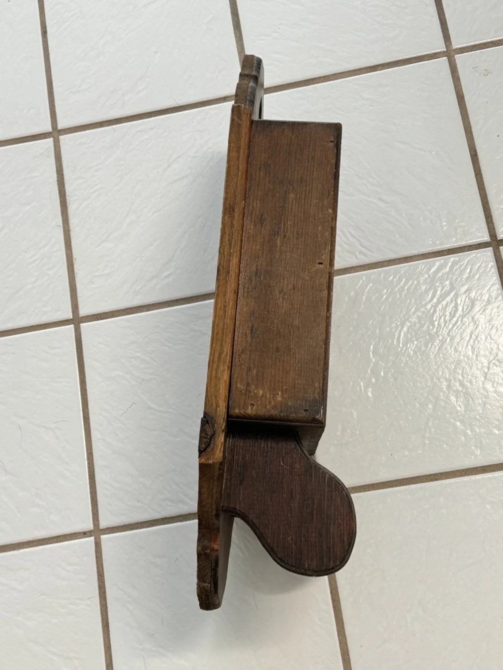 Vintage Brown Wooden toilet paper holder Wall Display Shelf - Home Wall Decor